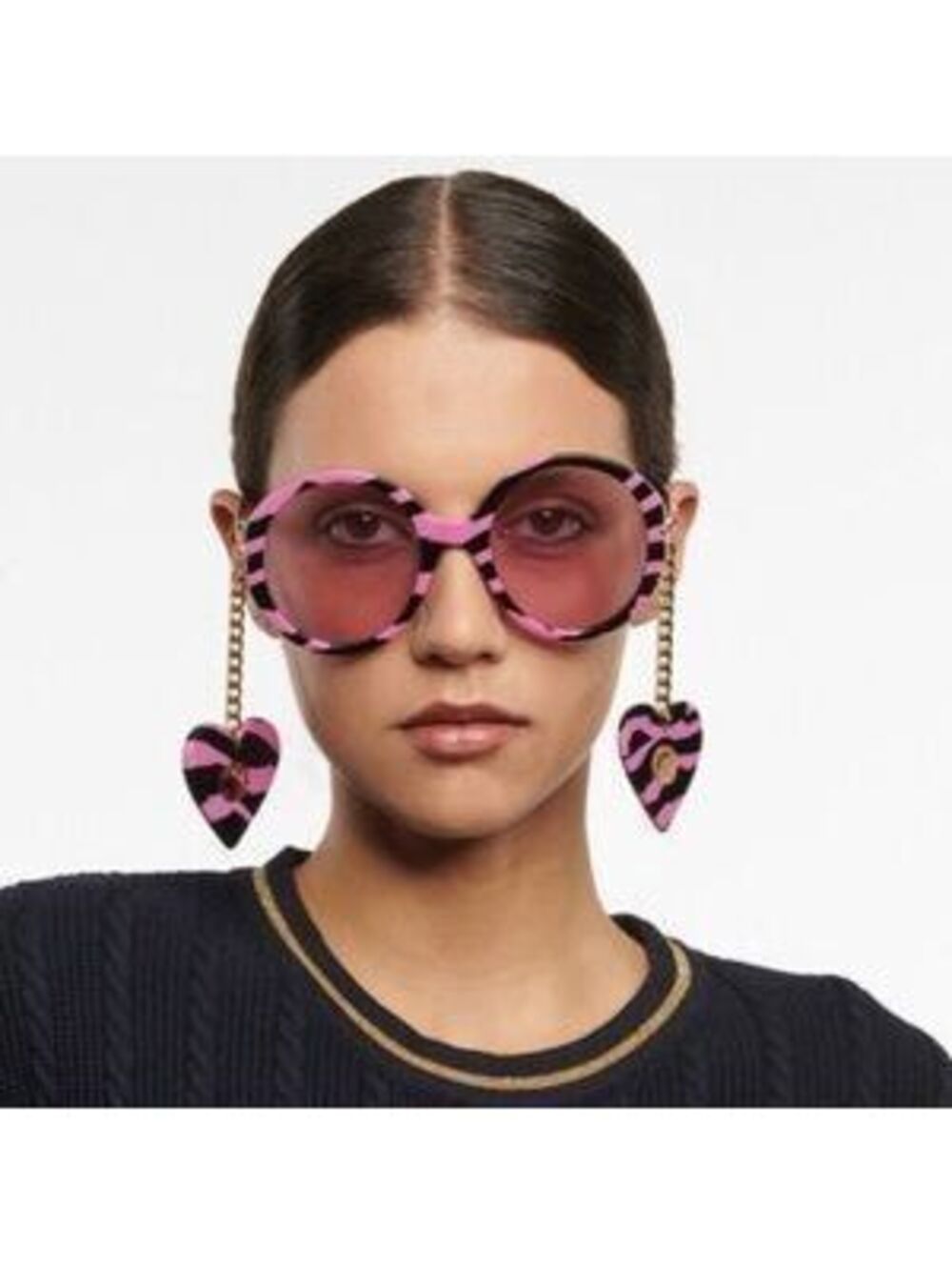 Gucci Zebra Print Charm Sunglasses